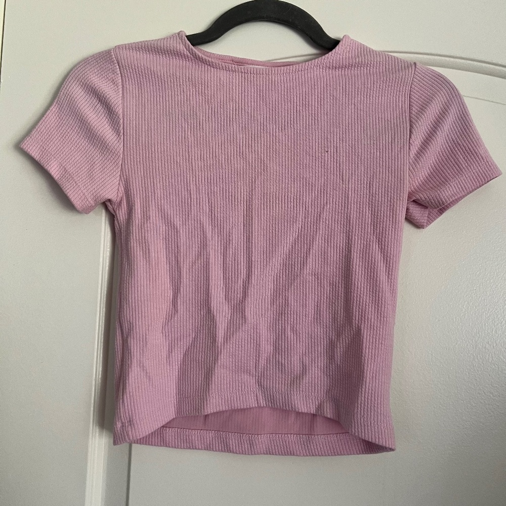 Zara Girls Back Cut Top